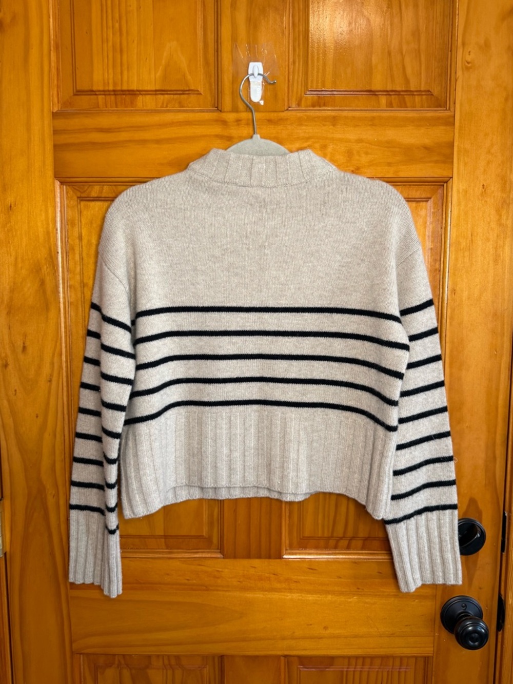 Reformation Mer Regenerative Wool Crewneck Sweater Striped Womens Small - Picture 5 of 11